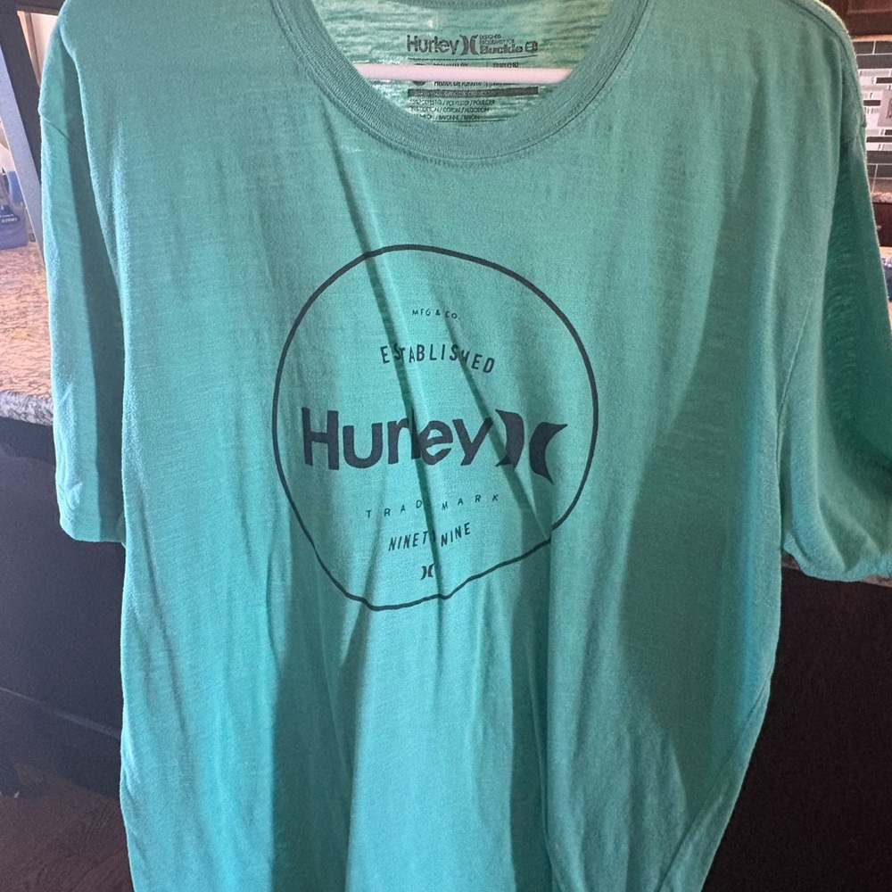 Hurley Teal Logo Tee